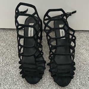 Steve Madden Black Flither Heels size 7.5